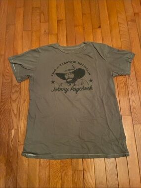 Midnight Rider Olive Green Johnny Paycheck Graphic Tee
